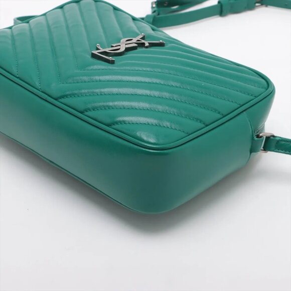Saint Laurent Paris Lou Camera Leather Shoulder bag Green 574494 - Picture 3 of 13